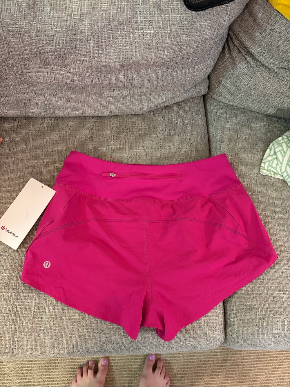 NWT: LULULEMON Speed Up HR Short 2.5” *Mesh Vent, Size Small, Pink Flare